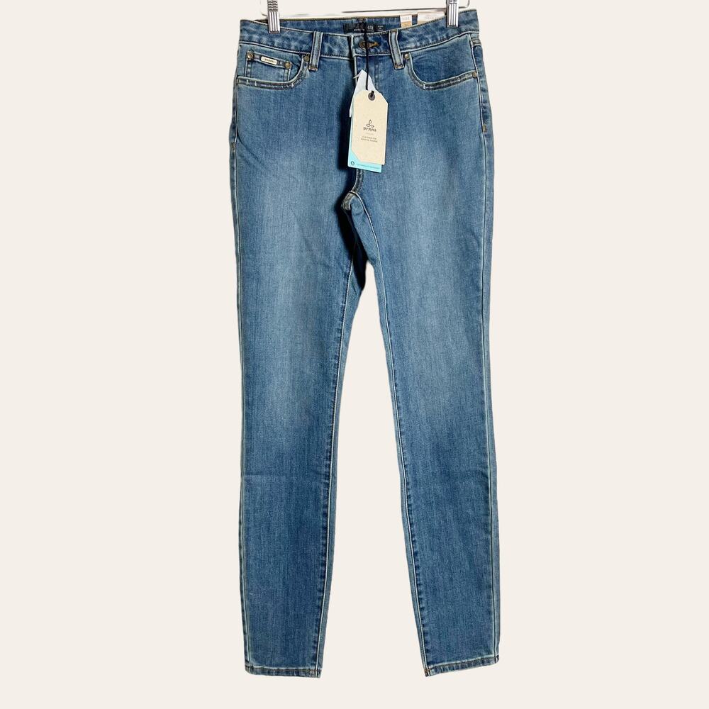 Prana Sienna True Blue Mid Rise Denim Skinny Jeans Size 6/28 NWT